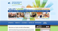 Desktop Screenshot of centrerecreatifrepentigny.com