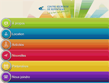 Tablet Screenshot of centrerecreatifrepentigny.com